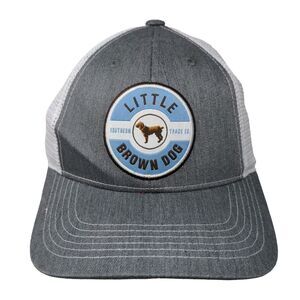 Little Brown Dog Snapback Mesh Back Trucker Hat Gray One Size Colorblock